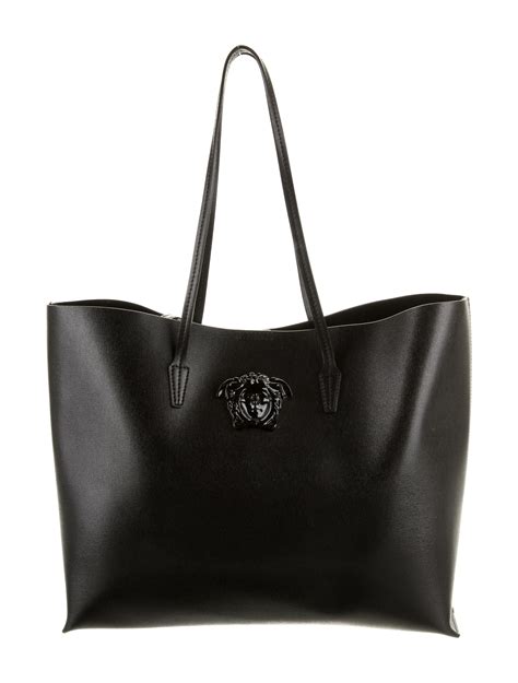 Versace Saffiano Leather Tote 